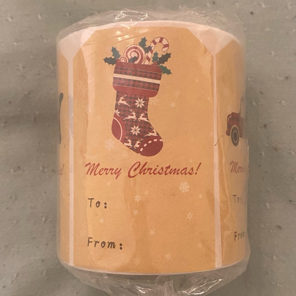 Christmas Gift Labels Roll